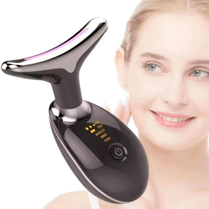 Rechargeable LED Facial & Neck Massager - Firm & Tighten Skin